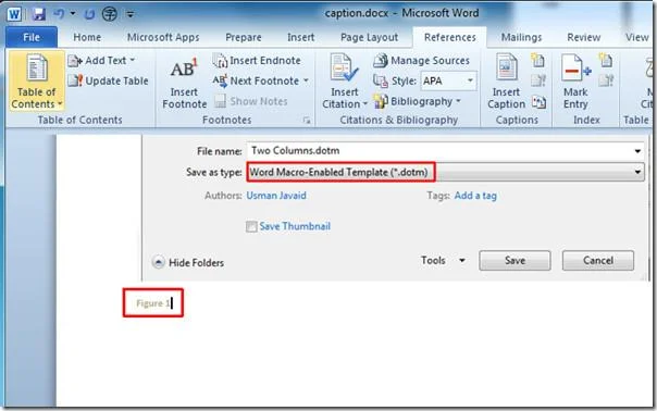 Beschriftungen und Querverweise in Word 2010 einfügen
