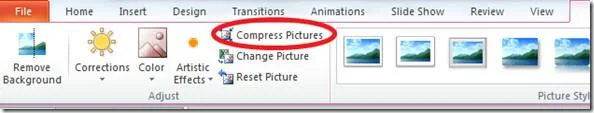 PowerPoint 2010: Bilder komprimieren, um die Größe der Präsentation zu reduzieren