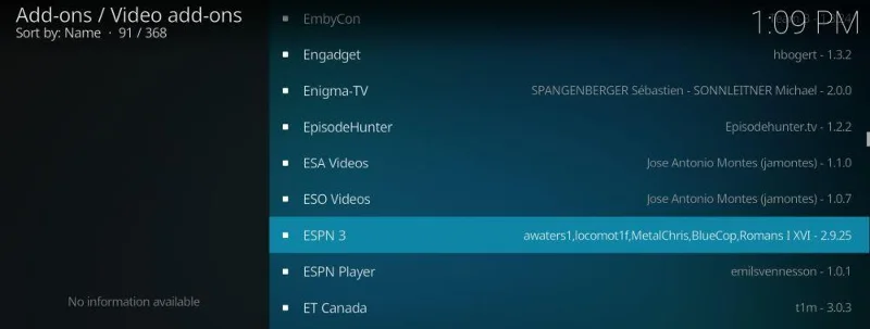 Installieren Sie das ESPN 3-Add-on für Kodi – Sehen Sie Live-Sport mit ESPN 3