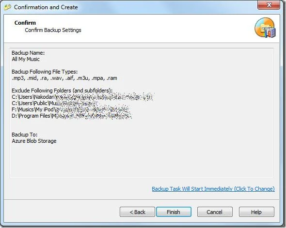 透過 Windows 資源管理器虛擬網路磁碟機備份到 Azure Blob 存儲