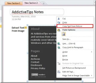 Office OneNote 2010: Text aus Bild extrahieren [OCR]