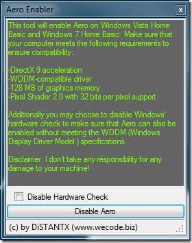 Habilitar Aero en Windows 7 Home Basic