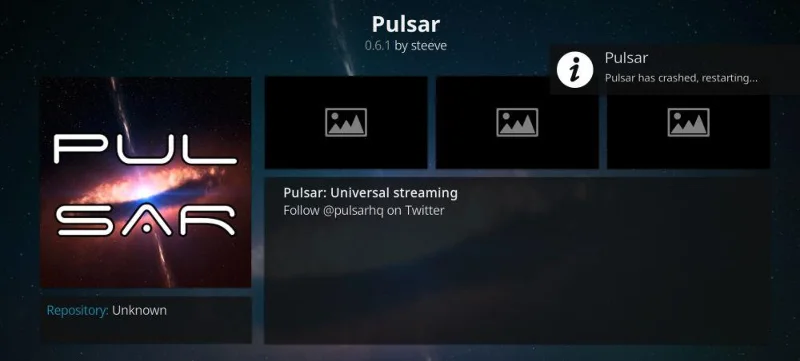Componente aggiuntivo Pulsar Kodi: come installarlo e correzioni degli errori