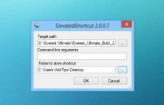 Deshabilitar las solicitudes de UAC para ciertas aplicaciones de Windows con ElevatedShortcut