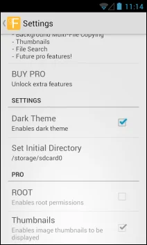 GFile è un semplice gestore di file per Android con un'interfaccia ispirata a Gmail