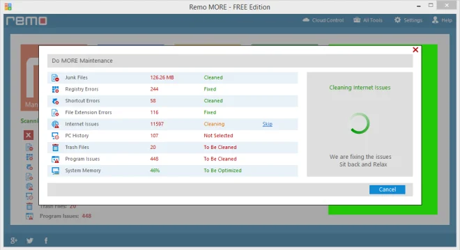 Remo MORE è uno strumento di ottimizzazione desktop e mobile brillante per i principianti