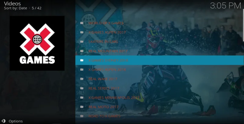 Дополнение X Games Kodi: как установить и стоит ли его использовать?