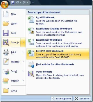 將 MS Excel 2007（.xlsx）轉換為舊版（.xls）的 3 種簡單方法