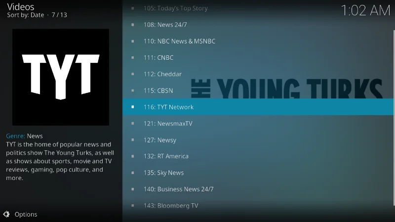 Pluto.tv-Add-on für Kodi: Installation und geführte Tour