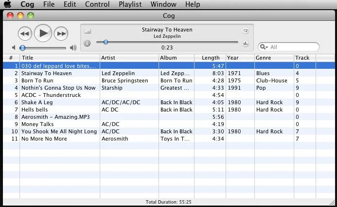 Cog: lettore musicale semplice e veloce per Mac