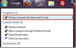 Windows 7 防火牆出站保護