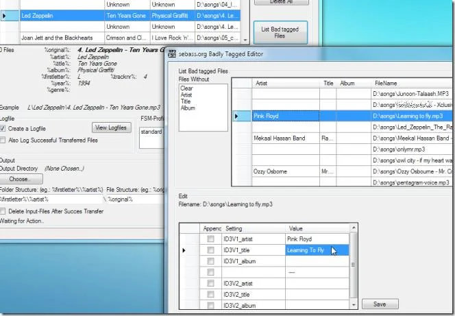 Mp3 Folder Structure Maker organiza pistas de música usando metaetiquetas