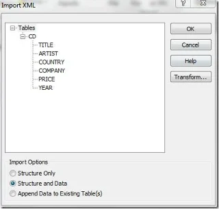 XML-Datei in Access 2010 importieren