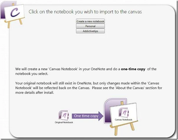 Надстройка Canvas для OneNote 2007 и 2010