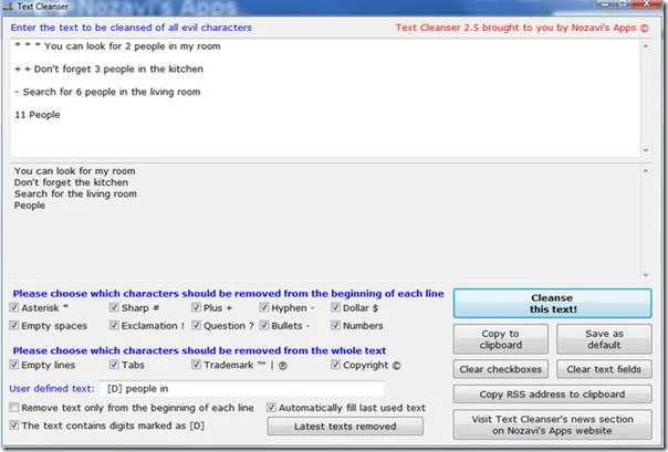 Limpiar archivos de texto con Text Cleanser