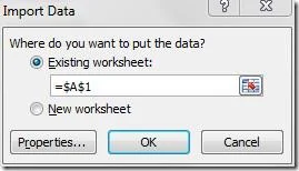 Excel 2010: Webdatenblatt importieren und darauf zugreifen