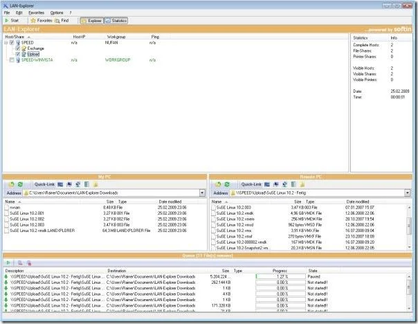 Explorar computadoras, recursos compartidos e impresoras de red local con LAN Browser