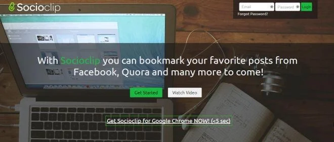 Socioclip è uno strumento di segnalibro per i post di Facebook e Quora [Chrome]