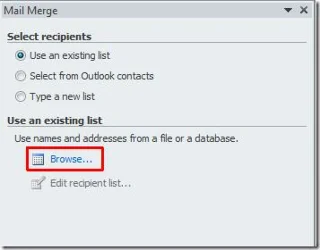 Seriendruck in Word 2010