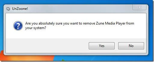 Eliminar el software Zune por completo Eliminar el software Zune por completo