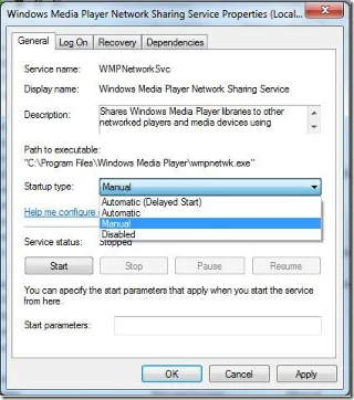 Reparar wmpnetwk.exe en Windows 7