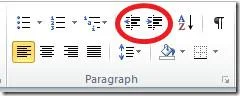 Office Word 2010 Format/Formatierung