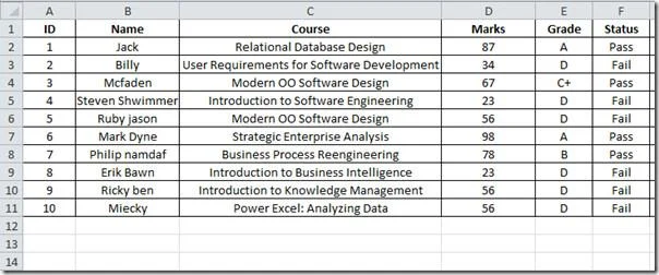 Datenblatt aus Excel 2010 in Word-Dokument einbetten
