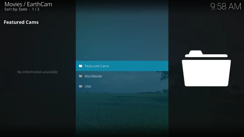 EarthCam-Add-on für Kodi – Installationsanleitung, um die Welt zu sehen