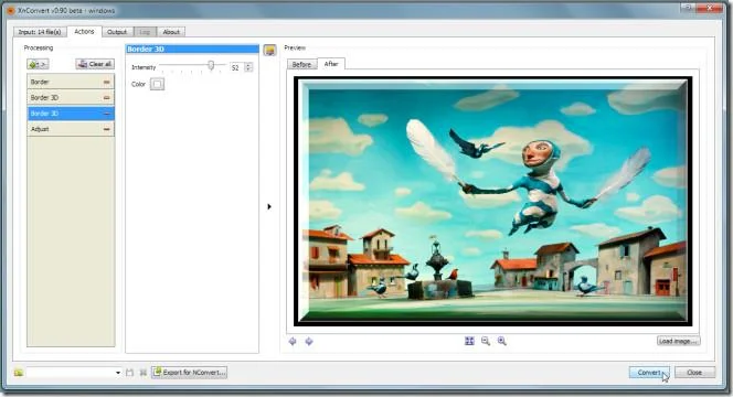 XnConvert – Applica effetti e converti formati di file immagine