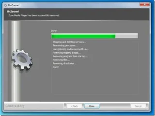 Eliminar el software Zune por completo