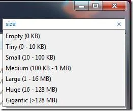 Windows 7:按日期和大小找到/搜尋文件 Windows 7:按日期和大小找到/搜尋文件