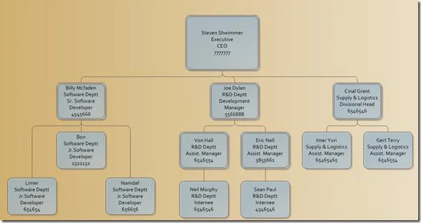 Organigramm in Visio 2010 aus Excel-Tabelle erstellen