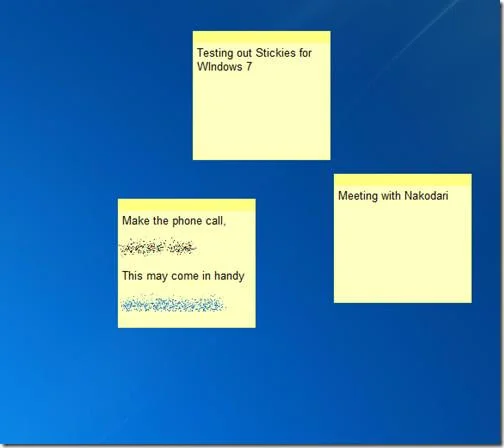 Stickies para Windows: Muestra notas adhesivas amarillas en el escritorio.
