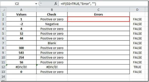 Excel 2010: Prüfen logischer und syntaktischer Fehler