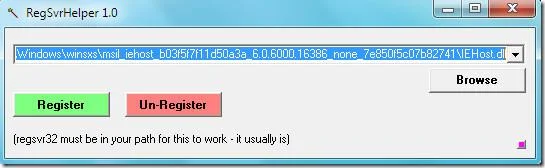 Registrar o anular el registro de archivos DLL con RegSvrHelper en Windows