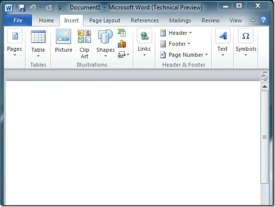 Menüband in Office 2010 ausblenden/minimieren für ablenkungsfreies Arbeiten