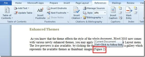 Beschriftungen und Querverweise in Word 2010 einfügen