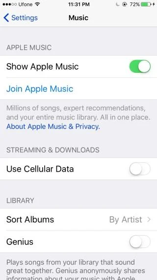 Come disattivare la schermata iniziale di Apple Music nellapp Musica [iOS]