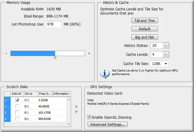 Una guida completa alle preferenze di Photoshop