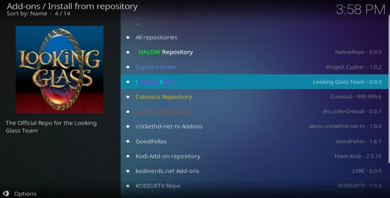 Transmissão de filmes de Natal com o complemento Tempus Reborn para Kodi