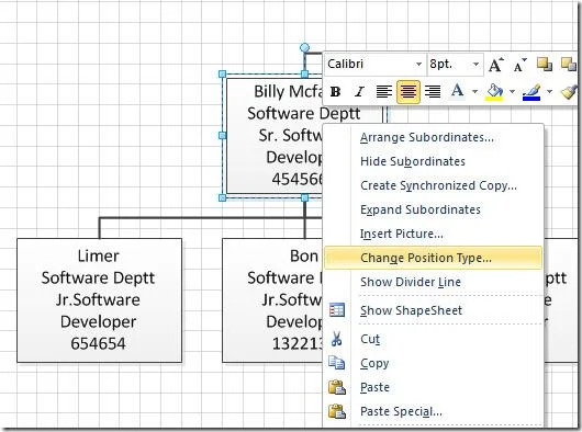 Organigramm in Visio 2010 aus Excel-Tabelle erstellen