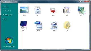 Corregir la asociación de archivos en Windows 7