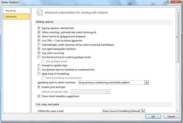 Outlook 2010: Automatische Rechtschreibprüfung von E-Mails vor dem Senden