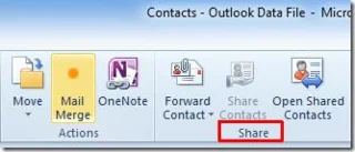 Руководство пользователя по контактам адресной книги Outlook 2010