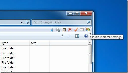 在 Windows 7 資源管理器中新增「上一層」或「按一下返回」按鈕