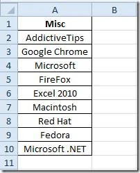Excel 2010: Adressfunktion