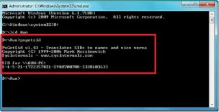 Scopri il SID (Security Identifier) ​​di Windows 7/2008