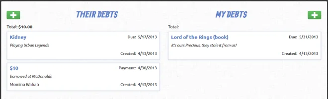 Realice un seguimiento de sus deudas y artículos prestados en PC, Mac, Android e iOS con I Owe You