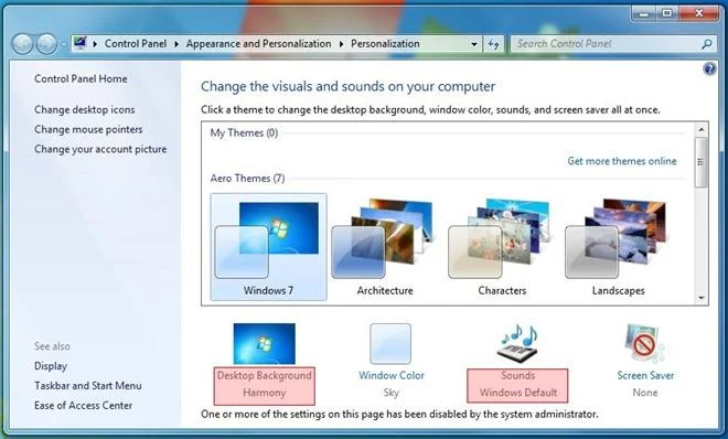 Come limitare l'accesso degli utenti e applicare le impostazioni di personalizzazione di Windows 7