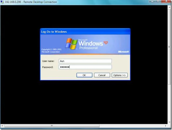 Utilizzo della connessione desktop remoto in Windows 7